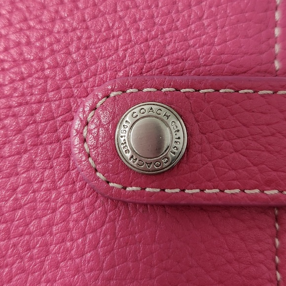 COACH Raspberry Pink Pebbled Leather Planner - Picture 5 of 8